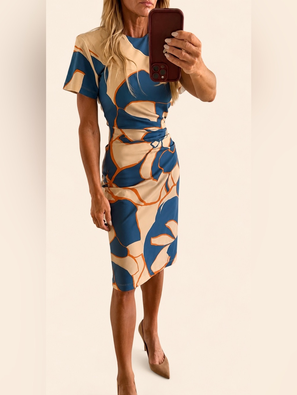 La DoubleJ x MOTHER Ruched Midi Dress XXS | SOLD OUT